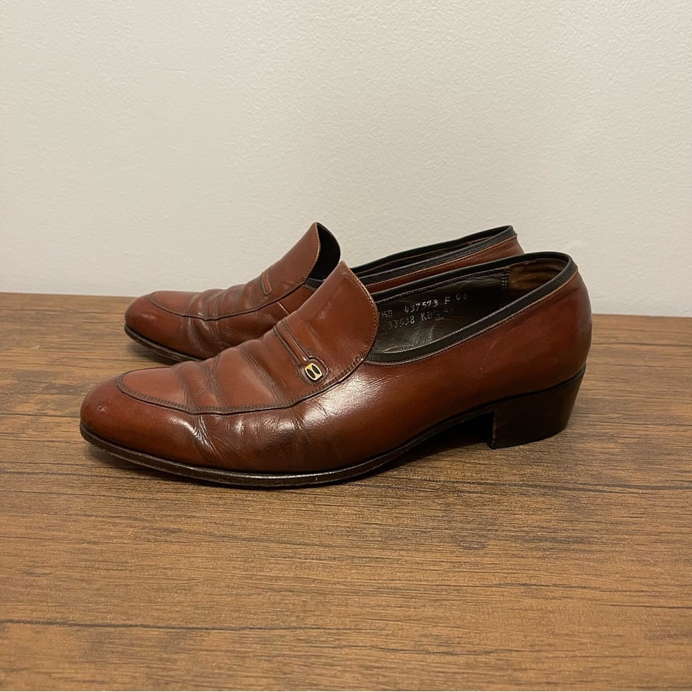 The Florsheim Shoe Brown Leather Slip On Shoes